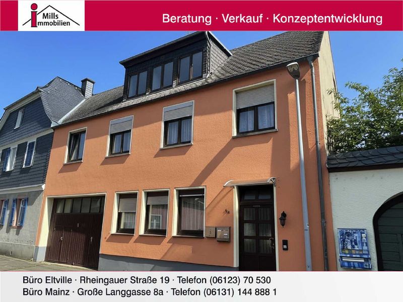 Großzügiges 2-3 Familienhaus mit toller Terrasse in sehr guter Lage von Oestrich-Winkel